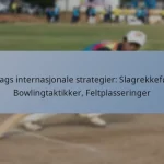 En-dags internasjonale strategier: Slagrekkefølge, Bowlingtaktikker, Feltplasseringer