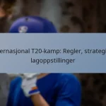 Internasjonal T20-kamp: Regler, strategier, lagoppstillinger