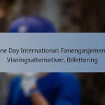 One Day International: Fanengasjement, Visningsalternativer, Billettering