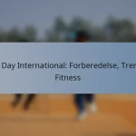 One Day International: Forberedelse, Trening, Fitness
