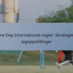 One Day International-regler: Strategier, lagoppstillinger