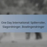 One Day International: Spillerroller, Slagordninger, Bowlingendringer