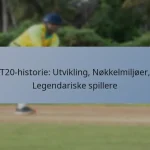 T20-historie: Utvikling, Nøkkelmiljøer, Legendariske spillere