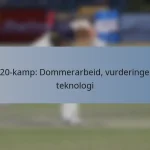 T20-kamp: Dommerarbeid, vurderinger, teknologi