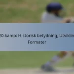 T20-kamp: Historisk betydning, Utvikling, Formater