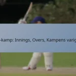 T20-kamp: Innings, Overs, Kampens varighet