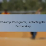 T20-kamp: Poengrater, Løpforfølgelser, Partnerskap