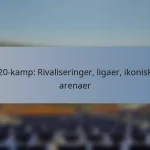 T20-kamp: Rivaliseringer, ligaer, ikoniske arenaer