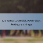 T20-kamp: Strategier, Powerplays, Feltbegrensninger