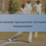 T20-statistikk: Gjennomsnitt, Partnerskap, Kampresultater