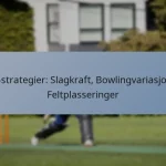 T20-strategier: Slagkraft, Bowlingvariasjoner, Feltplasseringer