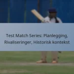 Test Match Series: Planlegging, Rivaliseringer, Historisk kontekst