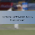 Testkamp: Kontroverser, Tvister, Regelendringer