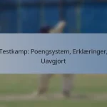 Testkamp: Poengsystem, Erklæringer, Uavgjort