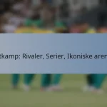 Testkamp: Rivaler, Serier, Ikoniske arenaer