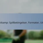 Testkamp: Spillbetingelser, Formater, Utfall